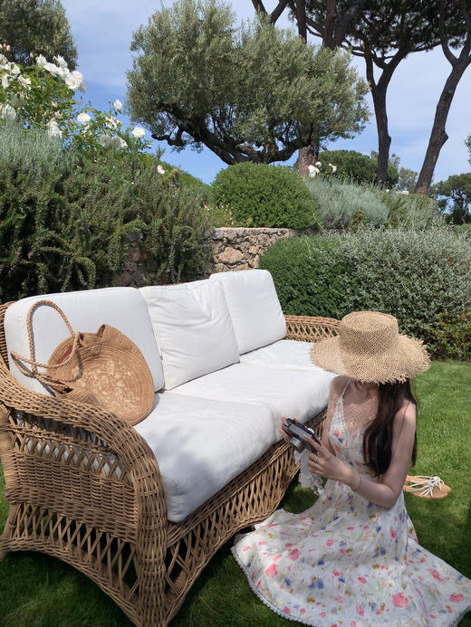 金蘑菇菇 Zim鸢尾与Love小苍兰 / 100亚麻夏日清丽少女感碎花连衣裙&上衣 商品图7