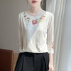 复古国风花卉刺绣新中式内搭打底衫上衣R-M145 商品缩略图2