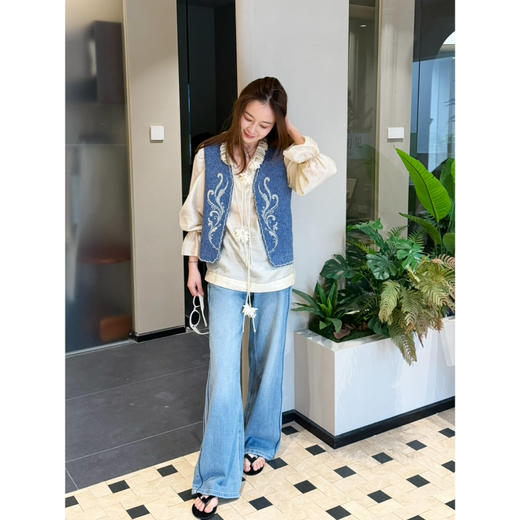 2603402    牛仔 绣珠刺绣🪡 马甲 春夏必备✌️ 商品图1