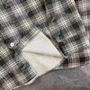 F032352棉麻混纺休闲胸前大口袋工装长袖格子衬衫外套 商品缩略图10