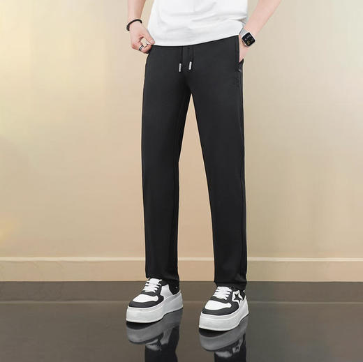 夏季休闲裤薄款顺滑男士纯色简约时尚直筒长裤  KDZC-9888 商品图0