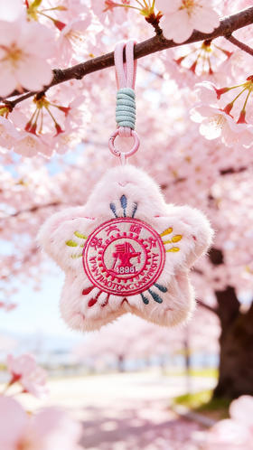樱花毛绒挂件