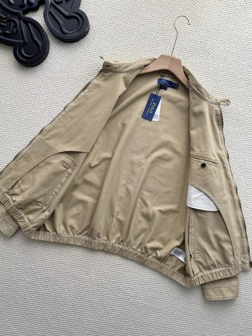 F032303春秋新款美式复古翻领全拉链日常百搭耐磨抗造长袖夹克 商品图6