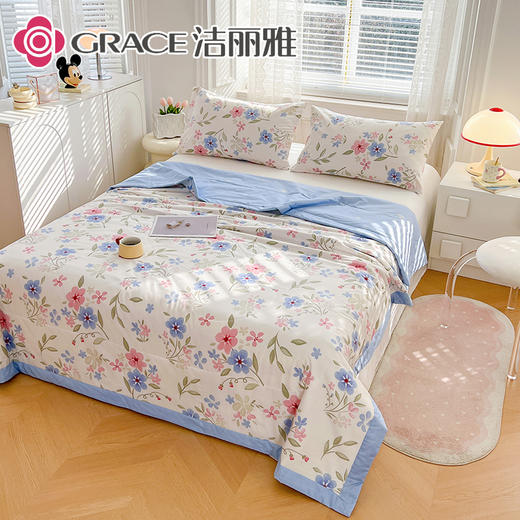 洁丽雅（Grace)若青盏.舒暖全棉印花夏被JLY25513 商品图0