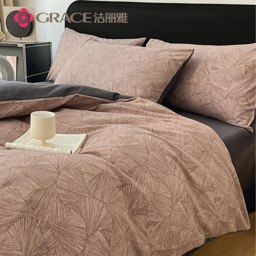 洁丽雅（Grace)纹承世韵.全棉加厚磨毛四件套JLY25801 商品图1