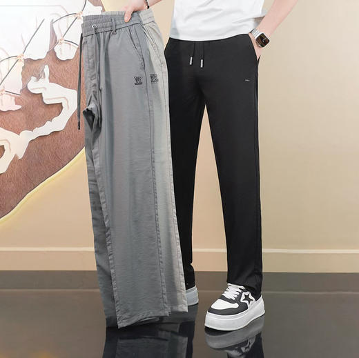休闲裤子男士夏季薄款直筒宽松垂感运动休闲长裤  KDZC-9850/9851/9852 商品图0