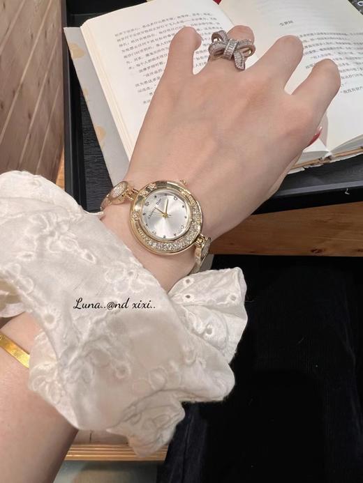 F032335珍珠手链女圆形小表盘时尚ins港风女士百搭好看时尚手表 商品图5