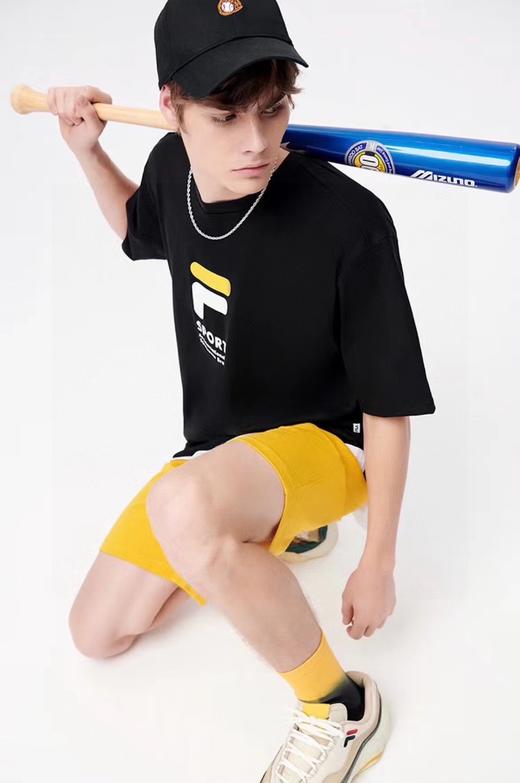 F032366春夏后背棒球涂鸦印花休闲宽松情侣款短袖T恤 商品图6