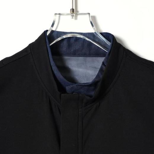 SDSA男装2026新款高贵轻奢立领假两件T恤口袋钉扣短袖百搭时尚潮 商品图2