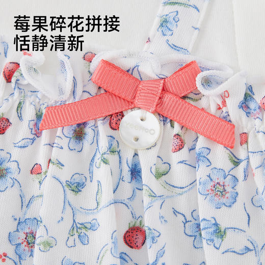 【商场同款】英氏女童连体衣夏新款短袖哈衣爬服外出 商品图4