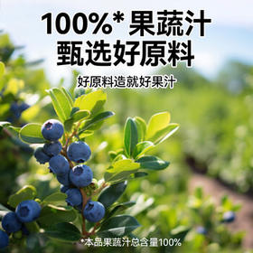 源制所蓝莓汁花青素100%复合果汁源究所添加NFC蓝莓汁200ml*12瓶饮料 /水饮冲调 /饮料 /果蔬汁/饮料