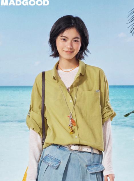 马得工地/MDGDCS222237/基础透感宽松衬衫 商品图0