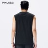 PINLI品立2026夏季宽松纯棉圆领无袖T恤运动健身汗背心男士打底衫GD262114047 商品缩略图3