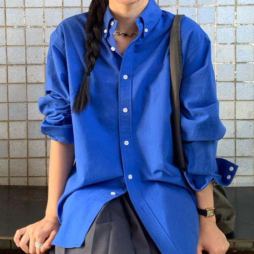 【时尚气质春款衬衫合集】超显瘦收腰掐褶衬衫，大气廓形府绸衬衫，内搭外穿两相宜 商品图12