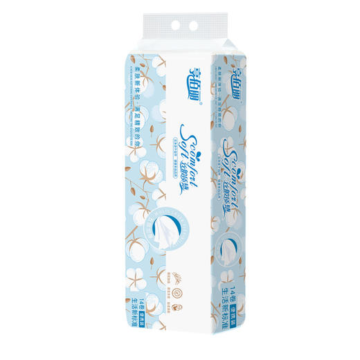 家用小卷纸5层可湿水不掉渣卫生纸便携式纸巾厕所用纸整箱400克14卷*7题 商品图4