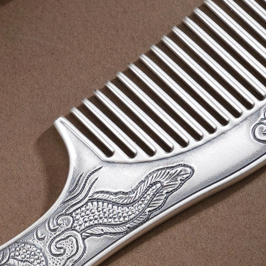 子佩集【云龙丹凤】银S999梳子【YH06402001-3】龙凤2601 商品图3