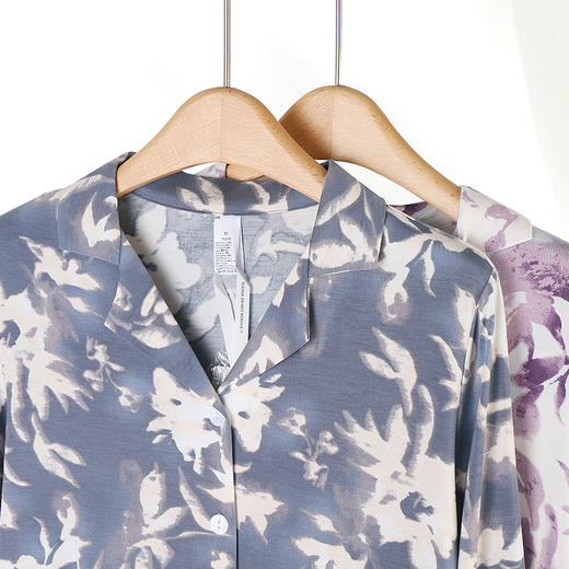 美奈川睡衣女水墨印花套装长袖上衣长裤家居服套装可外穿  JJ28191 商品图3