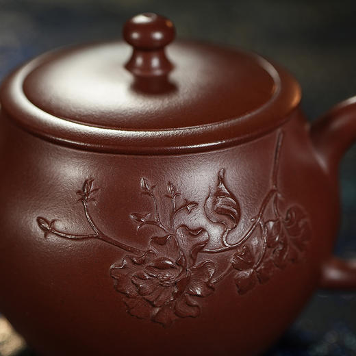 龙德堂陶艺 汤宣武 作品《芙蓉王》原矿紫泥 220cc 库存请咨询客服 商品图4