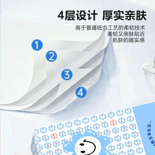 纸抽厕大包家用家庭卫生纸家庭装悬挂挂纸底部卫生式抽式10提*1箱包邮 商品图2