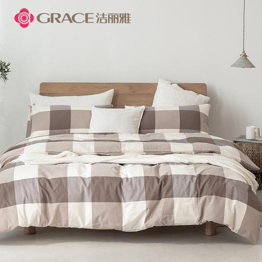 洁丽雅（Grace)印象派.全棉色织水洗棉四件套JLY25702 商品图0