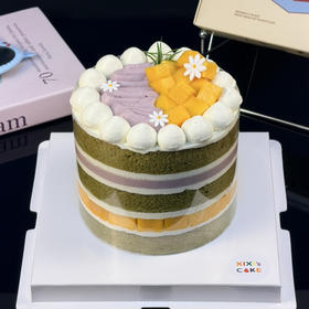 芋泥芒果裸蛋糕