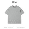 SDSA男装2026新款轻奢极简风横纹金属字母设计圆领短袖T恤百搭 商品缩略图0