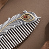 子佩集【祥翎瑞羽】银S999梳子【HSSZ005】双色原创作品凤尾2601 商品缩略图5