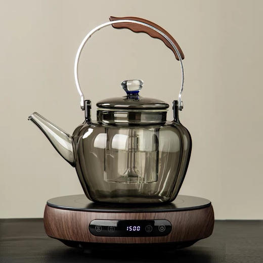 半月南瓜提梁壶（烟灰色） 商品图1