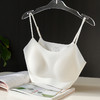 官网399！内家粉底液性感细肩带背心式内衣女 轻薄无痕美背吊带固定杯抹胸文胸 商品缩略图7