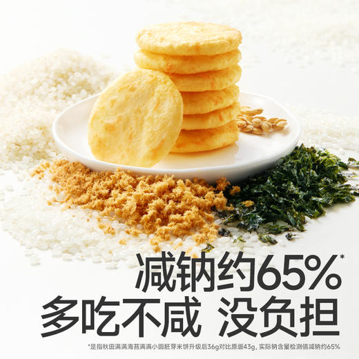 【109任选3件】【⚡39.9秒杀8袋】海苔/肉松小圆胚芽米饼（肉松*4+海苔*4）叠加店铺满赠，不叠加店铺满减和会员折扣 商品图1