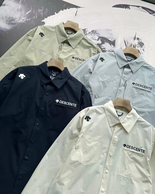 F032318春季新款抗皱免烫男女同款户外运动长袖衬衫外套 商品图2