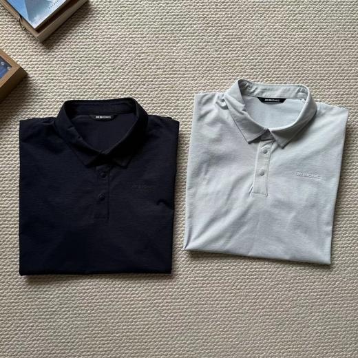 F032377一片式剪裁棉感小珠地速干POLO衫短袖T恤 商品图7