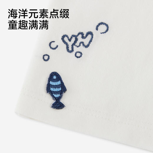 【商场同款】英氏男宝短袖T恤夏新款春圆领上衣儿童透气小衫 商品图4