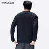 PINLI品立2026春季新款男士宽松圆领落肩纯色百搭打底长袖T恤上衣GD262111037 商品缩略图2