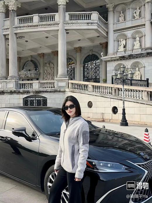 F032349男女立领开衫轻量抓绒外套情侣款户外徒步运动夹克外套 商品图12