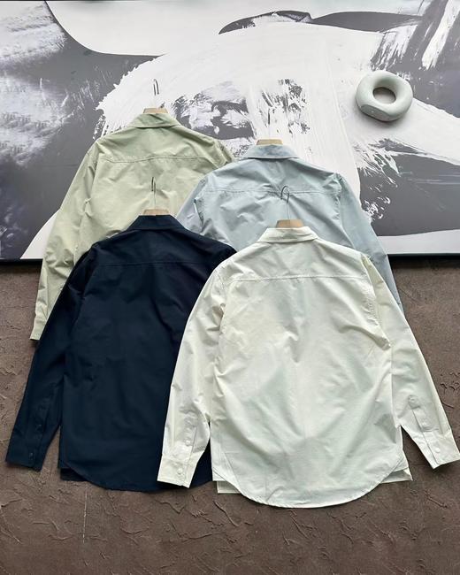 F032318春季新款抗皱免烫男女同款户外运动长袖衬衫外套 商品图1