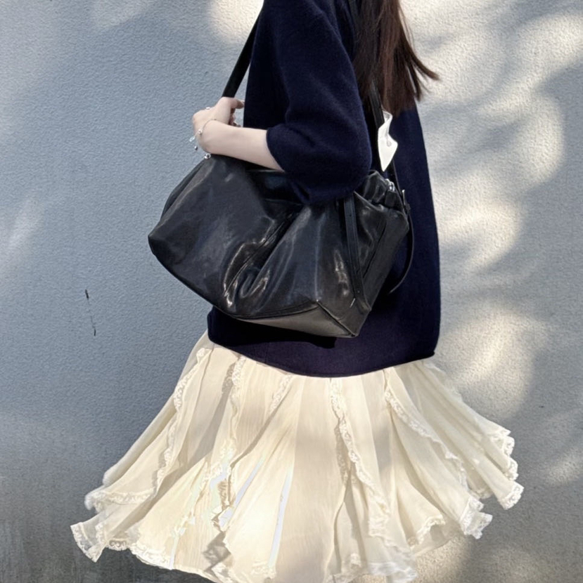 【重工不规则蕾丝蛋糕裙】清透雪纺皱面料 轻盈飘逸  氛围感满满～