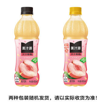 可口可乐（Coca-Cola）美汁源  汁汁桃桃饮料 450ml*12瓶  新老包装随机 商品图1