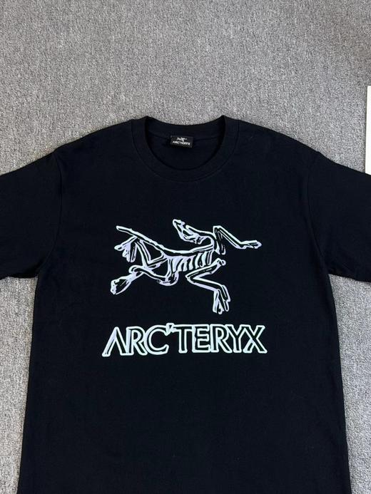 F032348黑白双色可选骨骼印花短袖男女同款机能风休闲T恤 商品图4