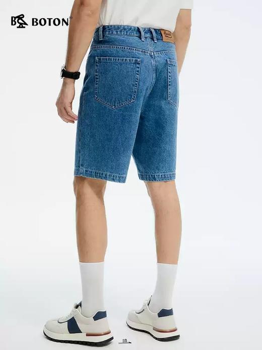 [纯棉]波顿男士夏季宽松牛仔中裤 夏季纯棉透气五分裤 休闲百搭裤子MF006225 商品图3