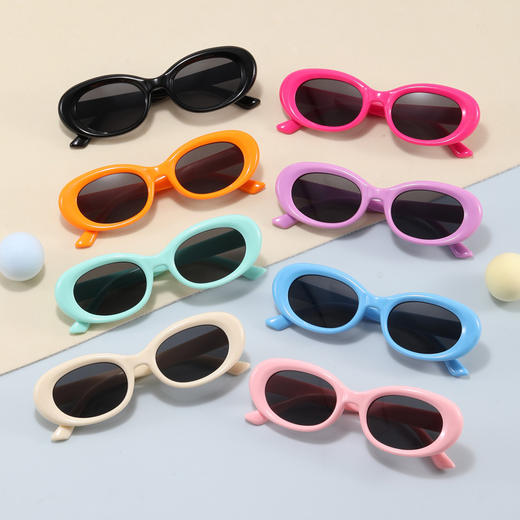 【阻隔眩光！防紫外线】宝宝太阳镜个性潮凹造型走秀儿童眼镜洋气男童女童遮阳墨镜夏。xa 商品图0