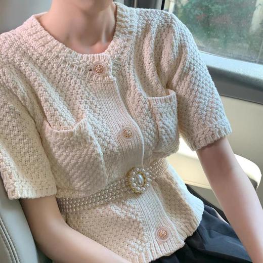 【2026珍珠腰链女士】腰带时尚连衣裙子装饰水钻松紧串珠弹力腰封 商品图1