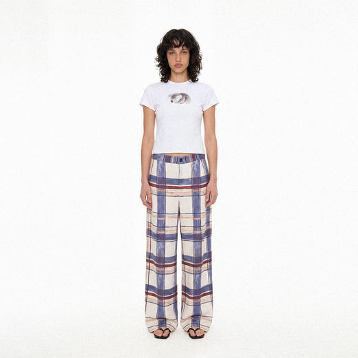 NUTH俏皮手绘考拉动物印花弹力修身薄款正肩短袖t恤女（预售/发货时间同步天猫） 商品图4