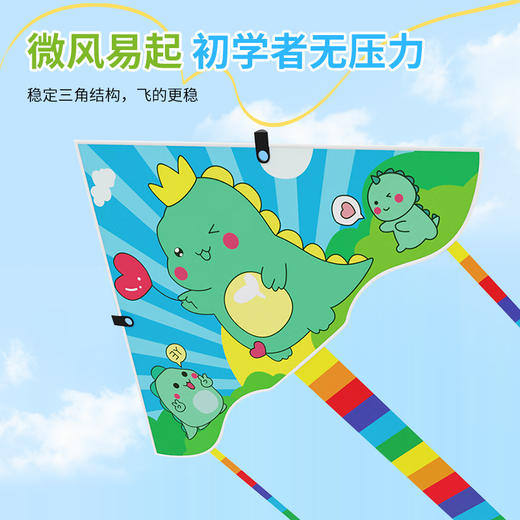 【积分兑换】尚烤佳户外儿童风筝 含线轮92cm✖️134cm（小恐龙） 商品图0