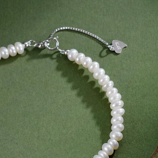 子佩集【白露凝珠】银S925珍珠惜王妃手链【SPB0450003】2.5*4mm珠2601 商品图2