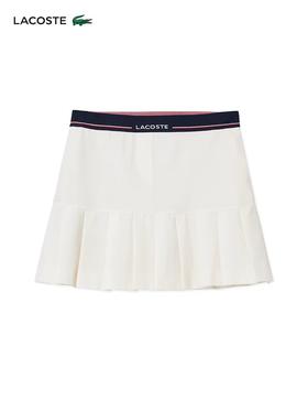 【9.5折】5楼法国鳄鱼LACOSTE法国鳄鱼女装新款羊毛混纺短款百褶半身裙|JF5323-10-XFJ吊牌价1490折后价1416