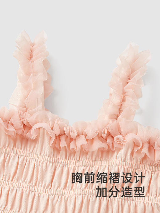 英氏女童吊带连衣裙夏季透气女宝公主裙可爱小礼裙子YRLEJ2R017A 商品图4