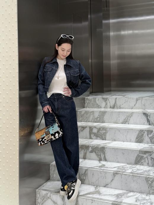 芬迪 宋雨琦孟子义同款系带水貂吊饰挂件厚底舒适休闲鞋 商品图12