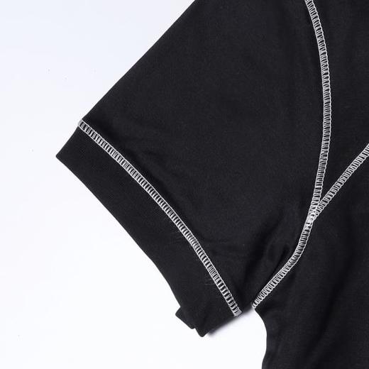 26027SDSA男装2026新款轻奢小众设计缝线半拉链立领短袖T恤百搭上衣 商品图2