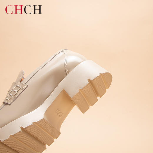 CHCH女式牛皮厚底休闲乐福鞋平衡鞋CP1B5081 商品图7